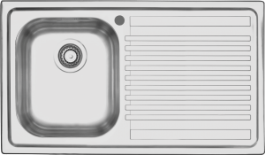 Lavello B_Fast incasso da 86×50