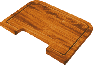 Shaped iroko chopping board